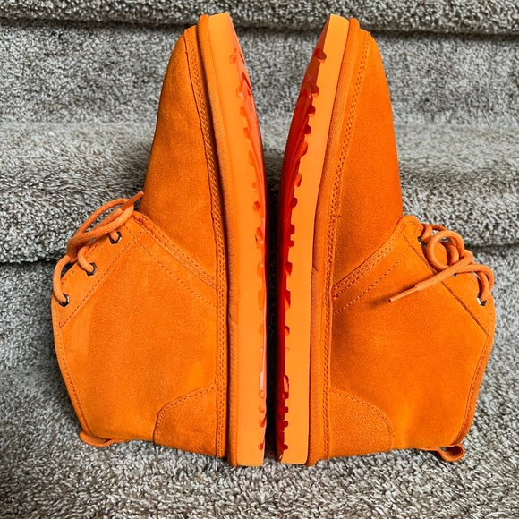 UGG Men\'s Neumel 3236 Orange Suede Fur Lined Ankle Chukka Boots main image 4